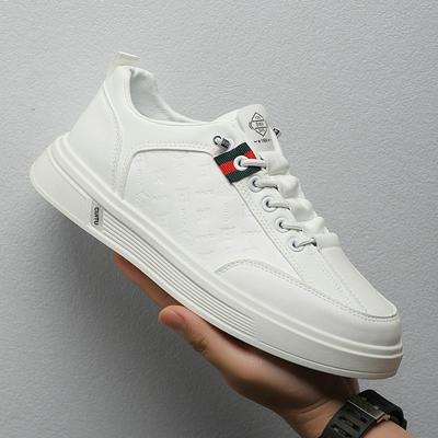 Jesienne Modne Męskie Buty Casual Lekka Miękka Podeszwa Białe Tenisówki do Biegania Styl Koreański Moda Codzienna Buty Sportowe