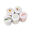 1 Rolle Leisure Life PET Glitzer Sand Stanzband, Beschriftbare Folienaufkleber zur Handkonto-Dekoration & DIY