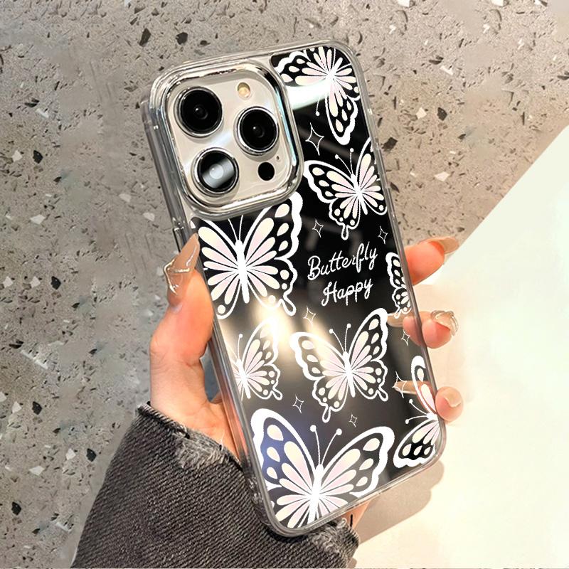 Mobile Phone Cases for iPhone 11 13 XR 15 Pro Max 12 14 Pro Max Case iPhone 16 XS Max Mirror Protective Case Mirror Exquisite Cartoon Waterproof