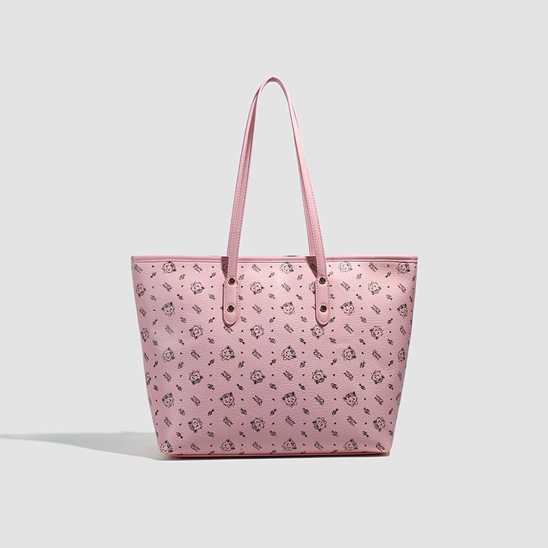 Fashion texture Tuo extra large bag 2025 new foreign style cartoon printing commuter bag large capacity underarm single shoulder hand 3674₽