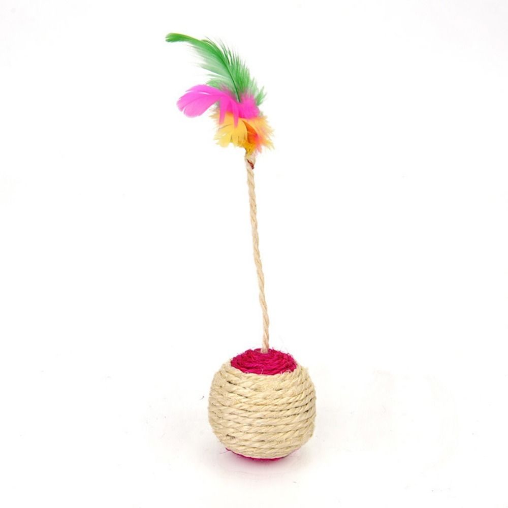 Scratching Cat Interactive Toys Playing Sisal Molar Ball Chew Ball Cat Scratching Ball Cat Balls