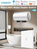 EU Standard 20A Double Pole Smart Switch with Touch & Tuya Alexa Control for Water Heaters