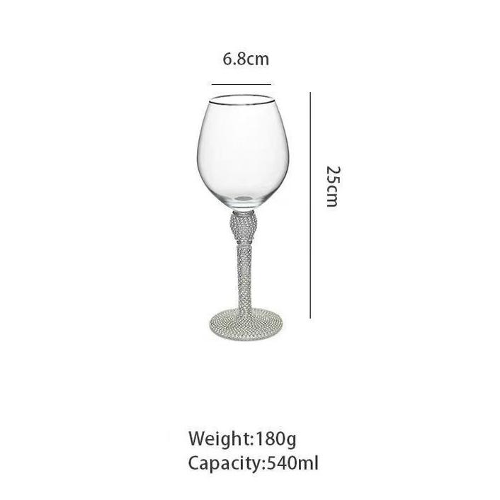 1 Stück Kreative Phnom Penh Champagnergläser mit eingelegten Diamanten Weinglas Hochzeitsfeier Kristallkelch Cocktailglas Trinkgeschirr Geschenke