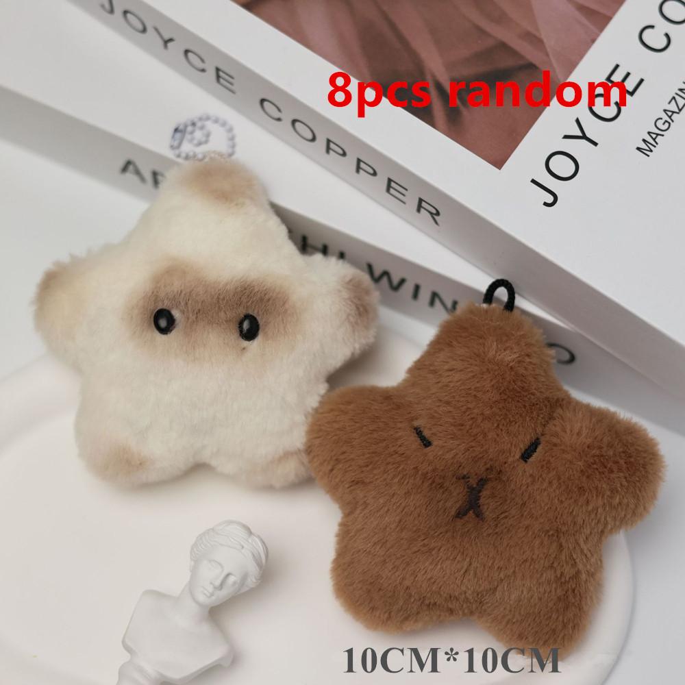 

8 шт./упак. прекрасная капибара плюшевая игрушка мини-звезда кукла игрушка брелок сумка кулон свадебное украшение день рождения подарок ребенку