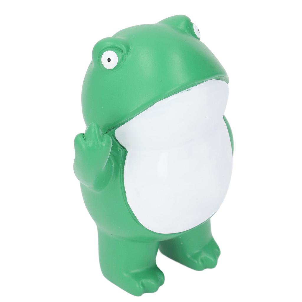 Frog Figurines Realistic Funny Cute Resin Rebellious Frog Statues for Desk Garden Decoration Gifts