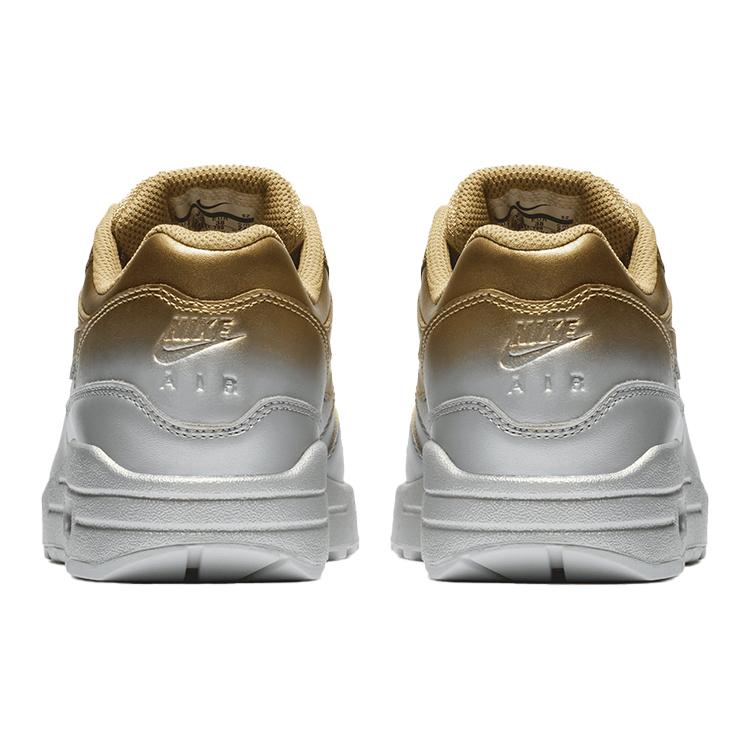 New Nike Air Max 1 Lx Metallic Gold Metallic Platinum Women's 917691-700