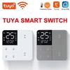 Smart WiFi Switch With Temperature Time Display Function 1/2/3 Gang Wall Light Button Switch Timing Remote Control Switch