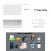 Space Saving 2 tiers Bedside Organizers Wall Mount Shelf For Smartphones Glasses Toiletries ABS Construction Multipurpose Use