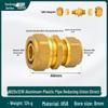 Aluminum-Plastic Pipe Ferrule Reducer Fitting, 1216-1620 for Solar and Floor Heating, Copper 2025