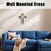 Kreuz für die Wand Jesus Holz Wandkunst Religiös Gesegnet Christus Kreuz Aufhänger für Weihnachten Eingangsbereich Flur Schlafzimmer Büro Esszimmer