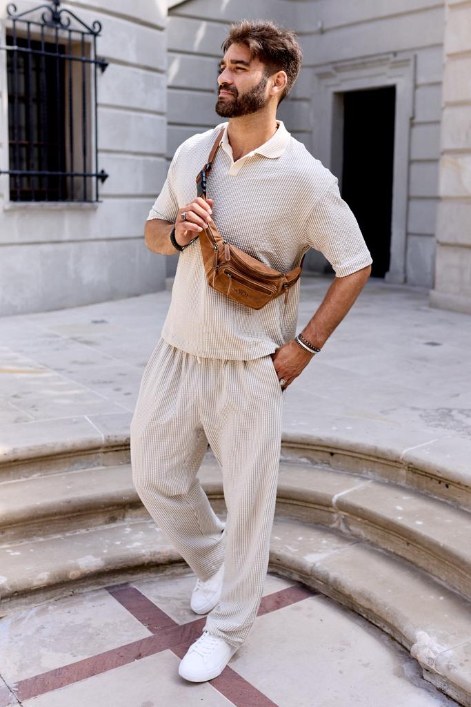 Leather Waist Bag 2506-MH-1908 Black