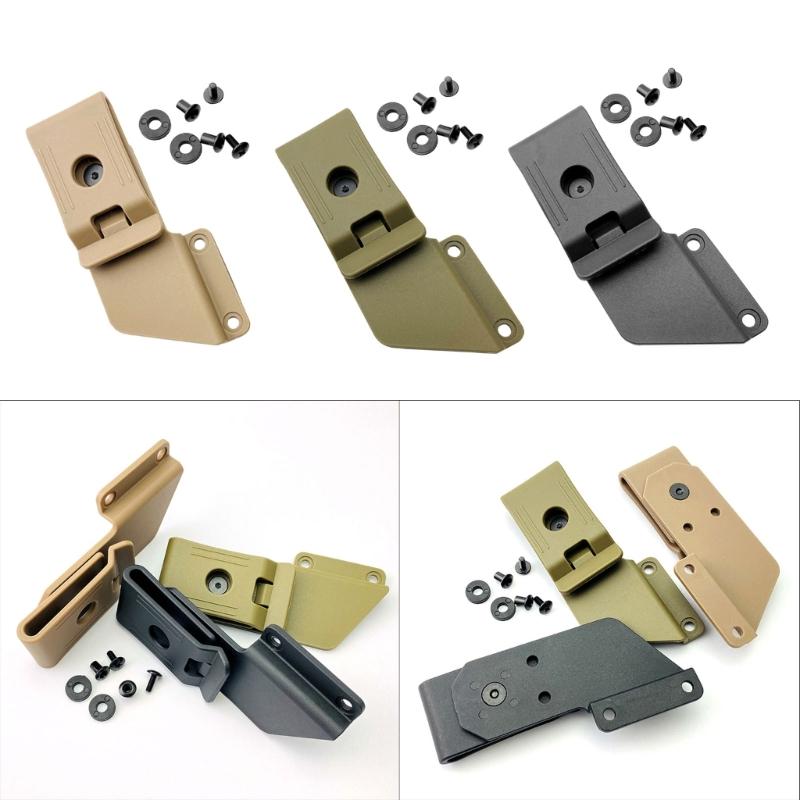Gürtelclip für Kydex-Scheidenholster K Sheath Hüftclip 360 Grad drehbarer Rückenclip Gürtelclip mit Schrauben