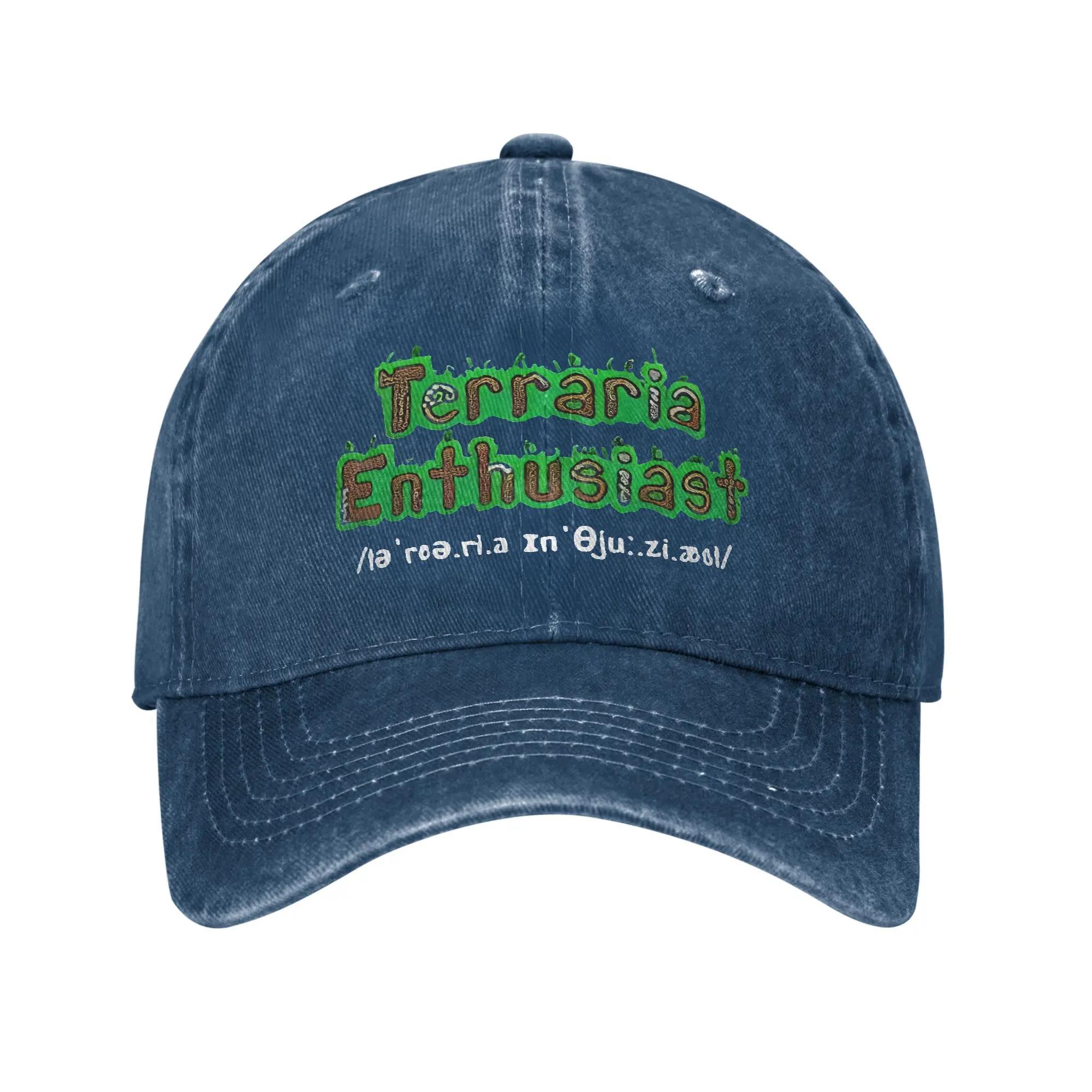 

Terraria Game Logo Casual Baseball Cap Kpop Rock Trucker Hat Summer Hot Sale Unisex Unisex yk Retro Snapback Cap One Size