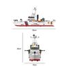 1213Pcs Military Police Coast Guard Block  DIY Patrol Boat  Model Building Brick Toys for Boy Kids Gift