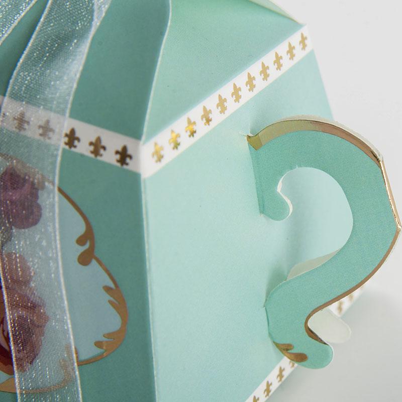 20/50pcs/lot Teapot Design Dragees Box Candy Gift Boxes Packaging Cardboard Box for Birthday Wedding Event Party