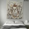 Owl Wall Tapestry Aesthetic Wall Hanging Printed Fabric Blanket Decorative Tapestries for Bedroom Living Room Home Decor