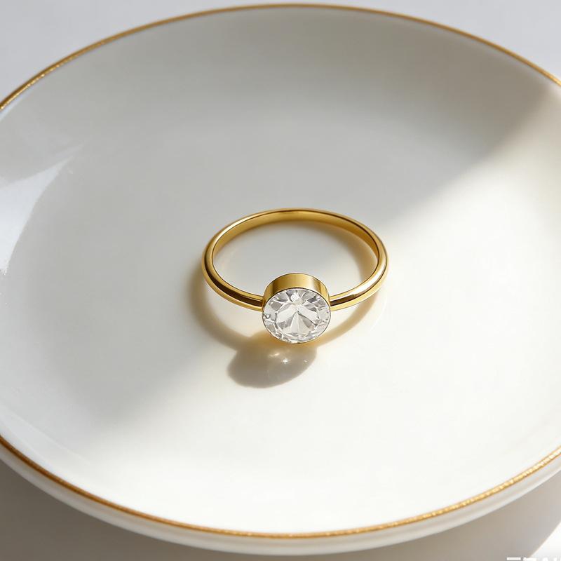 Simple Versatile Diamond Ring Delicate Ring Jewelry