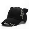 Metal Charm Camping Hat Black Parent Child Hat Casual Baseball Cap  Unisex