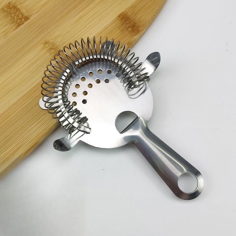 1Pcs Stainless Steel Ice Filter Cocktail Strainer Shaker Mixed Drink Wine Cup Ice Filter Bartender Professional Bar Tools