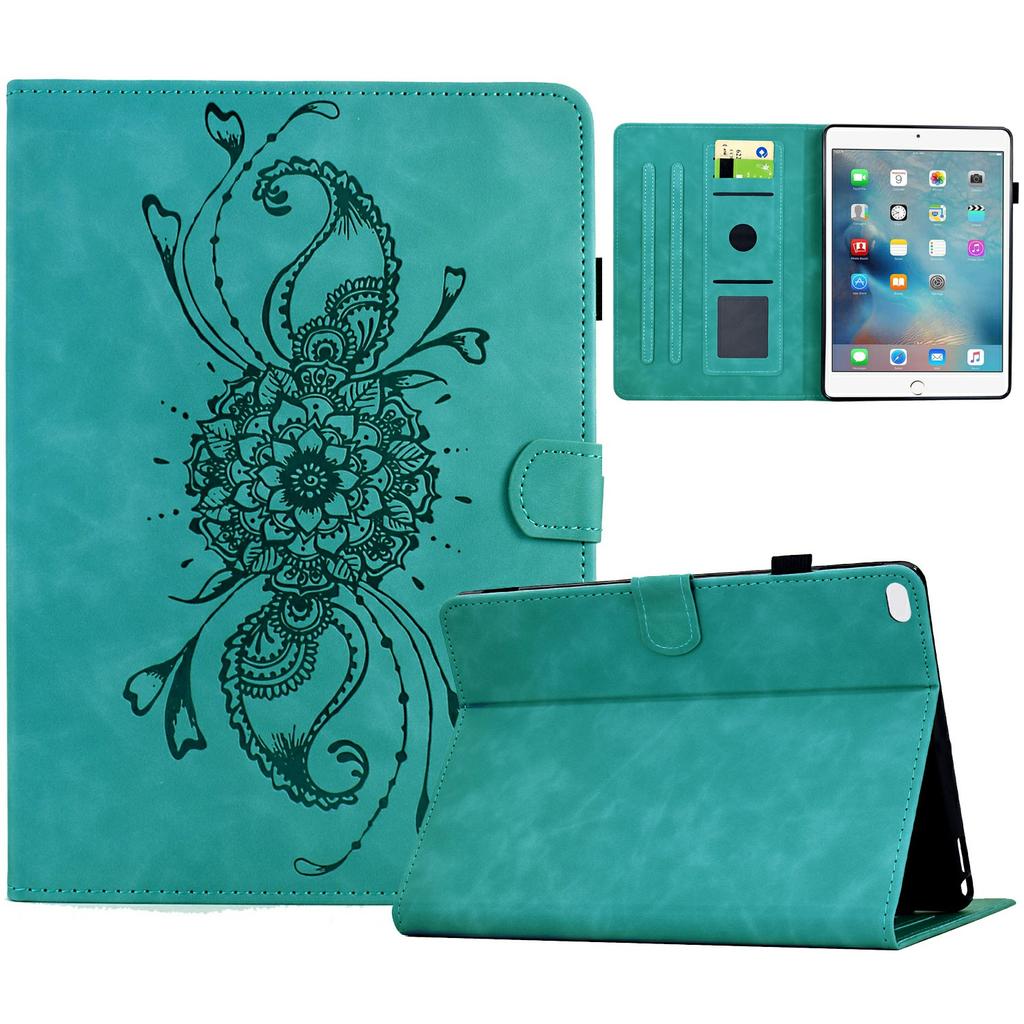 Leather Case For iPad mini (2019) 7.9 Inch/Mini 4/mini 3/mini 2/Mini Mandala Imprinted Tablet Cover with Card Slots