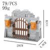 MOC fortress castle modular city wall tower turret medieval siege equipment soldier doll sceneparty favors ideal for children birthday
