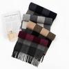 New Wool Scarf for Autumn and Winter Thickened Style for Couples  Korean Style Light Luxury Wide Plaid Scarf