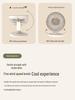 USB Rechargeable Desktop Fan with Night Light and Long Battery Life for Home, Air Circulation & Outdoor Use