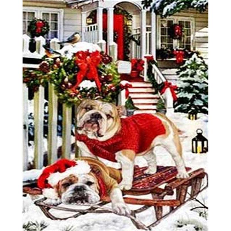 5D DIY Diamond Painting Cute Puppy Diamond Mosaic Diamond Embroidery Full Set Cross Stitch Kits Home Decor Gifts