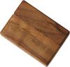 Wood Ring Box Portable Jewelry Box, Walnut Slim Ring Case for Proposal, Engagement, Wedding, Anniversary, Valentine's Day (U01-THX)