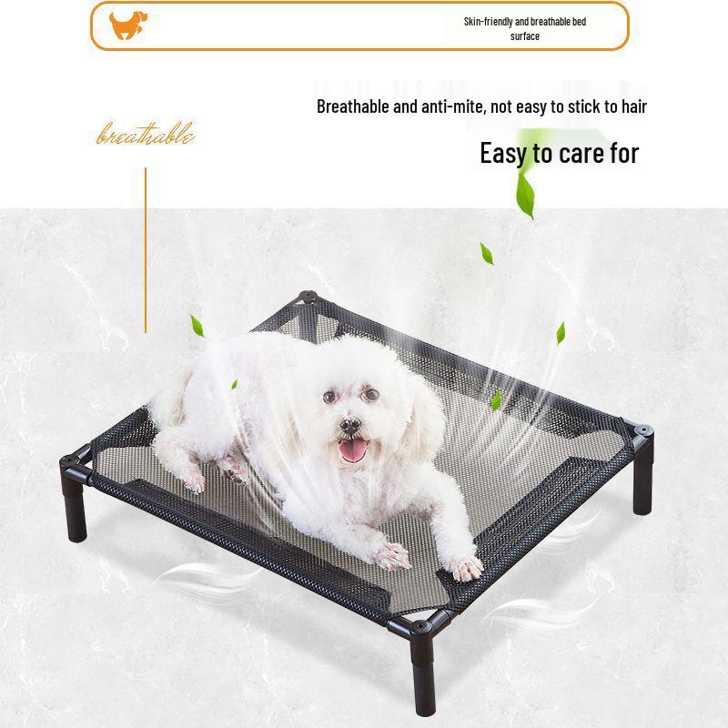 All-Season Pet Bed: Moisture-Proof, Breathable, Removable, Washable, Cool Off-the-Ground Nest for Cats and Dogs