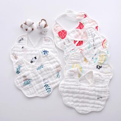 Baby Bibs 8 Layers Gauze Muslin Baby Kids Bandana Feeding Burp Cloth Soft Newborn Infant Saliva Towel Baby Girl Boy Accessories