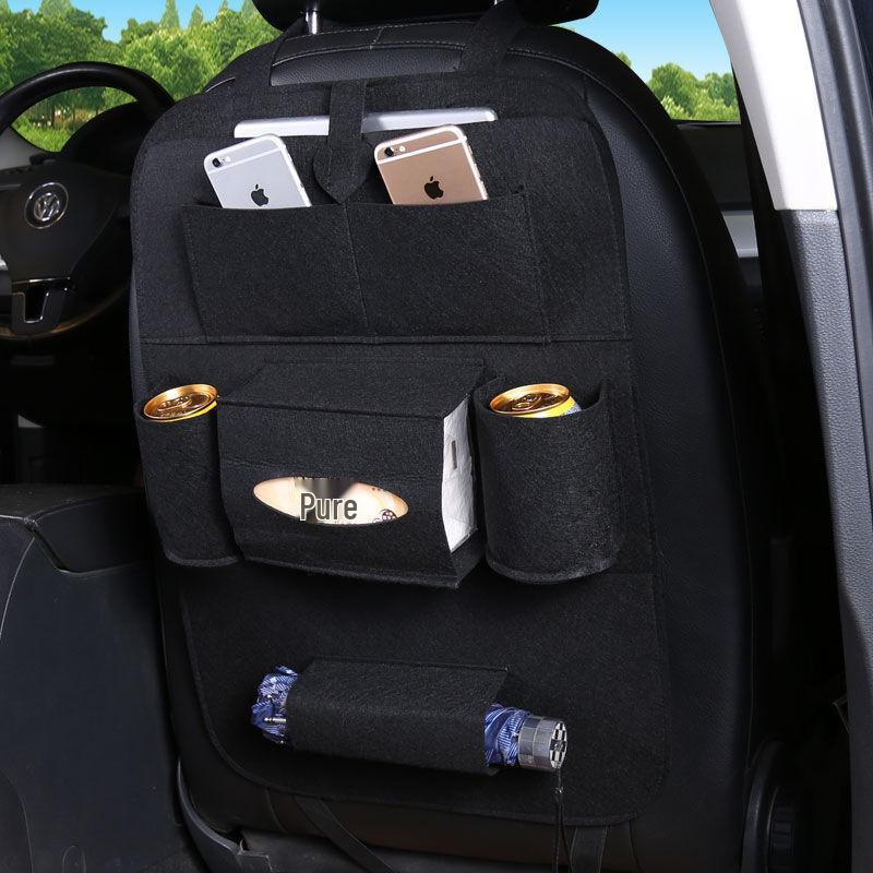 Car Seat Back Felt Organizer & Hanging Storage Bag