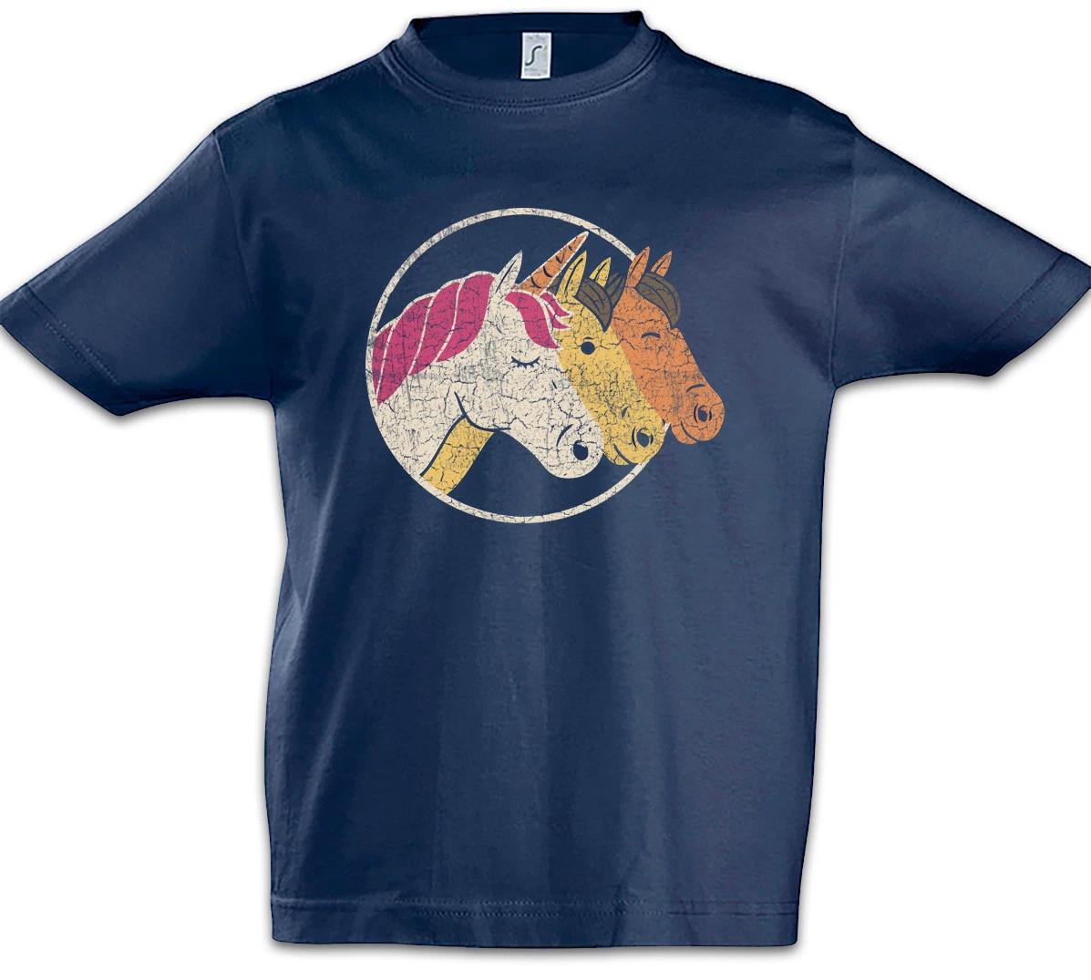 

Unicorn & Horses Kids Boys T-Shirt Rainbow Horse Fairies Princess Fairytale 110