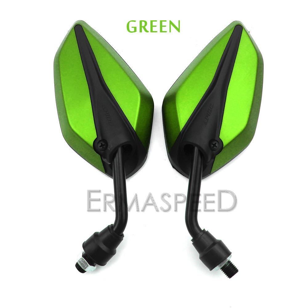 1pár módní univerzální motocyklový skútr Zpětná zrcátka Tvar listu Přední strana Zadní zrcátko pro motorku E-bike