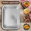 Stainless Steel plate Tray with Lids Rectangular Oven Tray Baking Pot Buffet Chafing Dishes Food Deep Container Hotel Pan