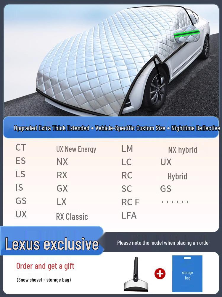 Universal Frostproof & Snowproof Car Shield: Half Cover Windshield Protector for Winter