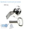 Stainless Steel Drawer Cabinet Lock Box Door Lock Triangle Key Cam Industrial Lock Cylinder Hardware Power Distribution Tool