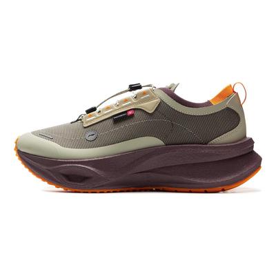 Li Ning Feidian CRC Lite Vodeodolné Trendy Odolné Bežecké Topánky s Nízkym Zvrškom Unisex Tenisky Zelená Fialová AZGV111-4
