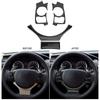Conjunto de 4 Peças Capa de Acabamento do Volante em Fibra de Carbono Carro Remodelação Serve para LEXUS IS250 IS300 IS350 2014 2018 Tipo B