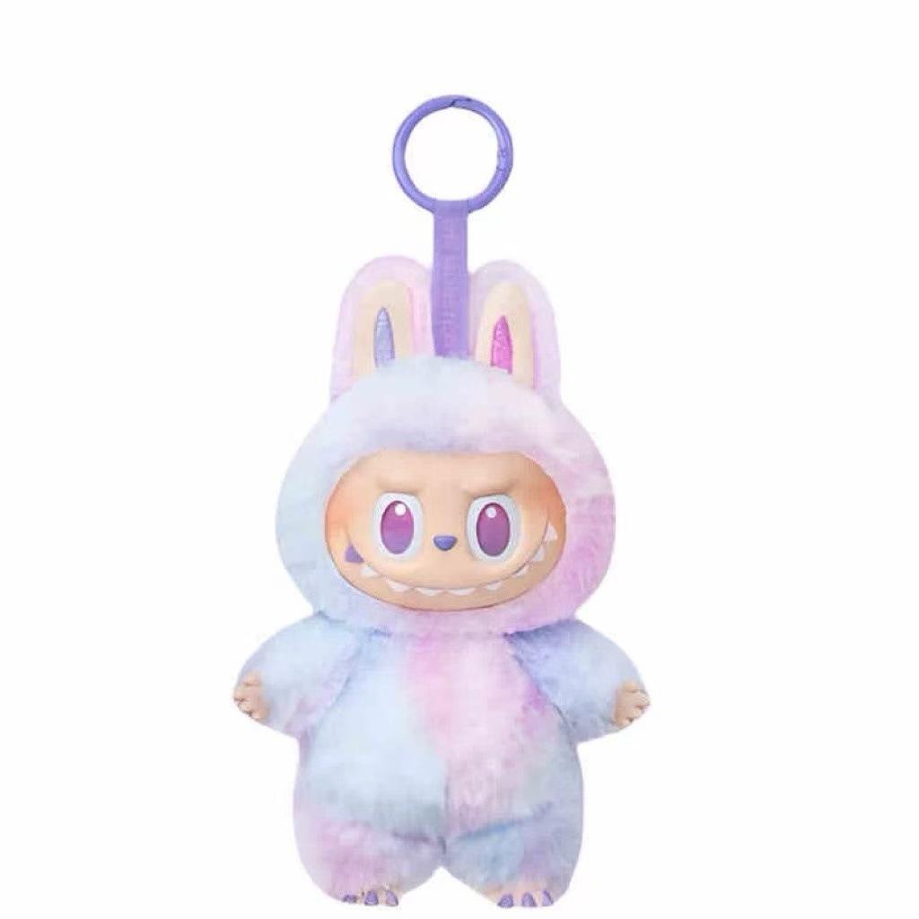 1Pc For Labubu 3 Heartbeat Macaron Enamel The Monsters Face Blind Pvc Figurine Tabletop Ornament Kawaii Doll Kid Birthday Gift Key Rings