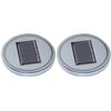 2pcs Solar LED Cup Pad Holder RGB 7 Colors Lights USB Car Bottle Bottom Mat