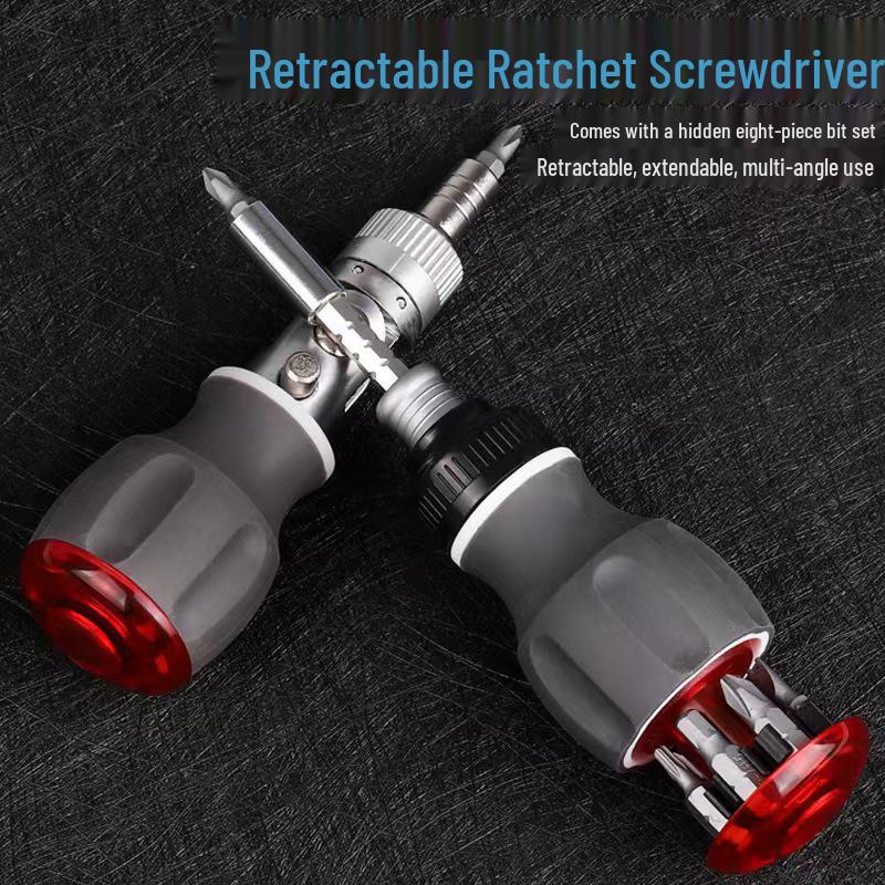 Chubby 8-in-1 Multifunctional Ratchet Screwdriver Set: Portable Phillips, Flathead & Special Shapes