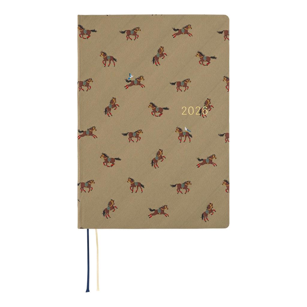 Hobonichi Techo 2026 HON English Ty Horse Page Per Edition & Chief/Galloping [A5/1 Day/January/Monday Start]