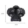 200W Stage Projector Three Heads RGBW 3in1 LED Laser Beam Rotating Moving Head Lights DMX512 for Nightclub Disco Party