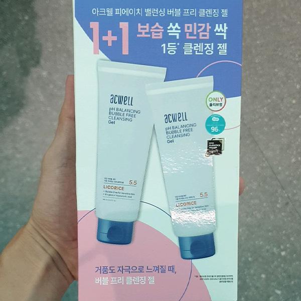 Acwell pH-ausgleichendes blasenfreies Reinigungsgel Doppelpackung 160ml x 2 Stk.
