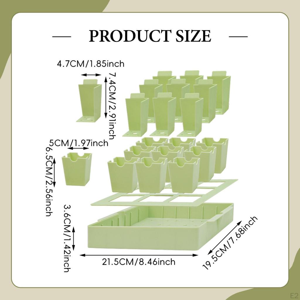 Plant Starter Tray Germination Kit Practical for Transplanting Thick Reusable