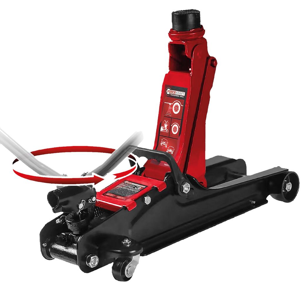 Low-profile car jack 85-380mm 3T Frog hydraulic point