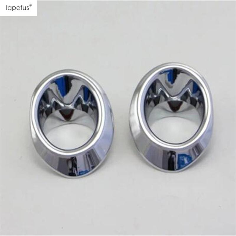 Chrome Front Rear Fog Lamp Light Ring Eyebrow Eyelid Molding Cover Trim For Honda Civic 2016 2017 Car Accessories Exterior Kit