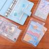 A7 A6 Loose-leaf Notebook 6-hole Zipper Bag Receipt Planner PVC Storage Bag Business Card Holder ID Card Storage Pen Case