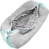 Chenille Shoe Washing Bag with Yellow Zipper - Durable, Multi-Functional, Anti-Deformation Storage for Washing Machines